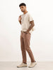 Slim Fit Solid Denim Jeans | Brown
