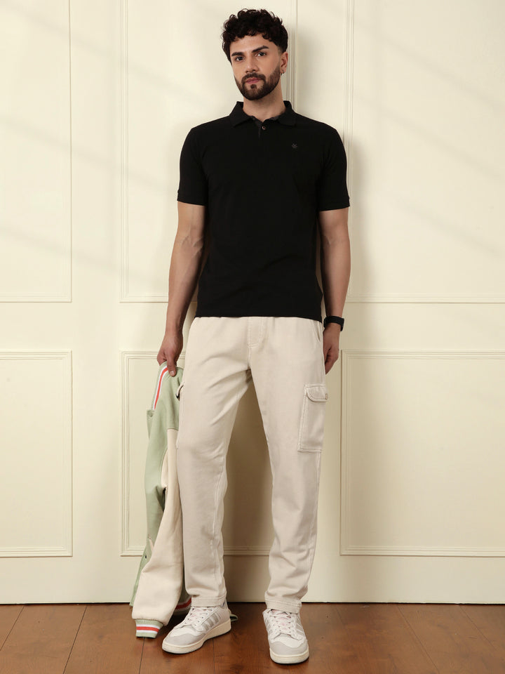 Acid Washed Jogger | Beige