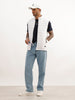 Solid Cut Off Sleeve Puffer Jacket | White