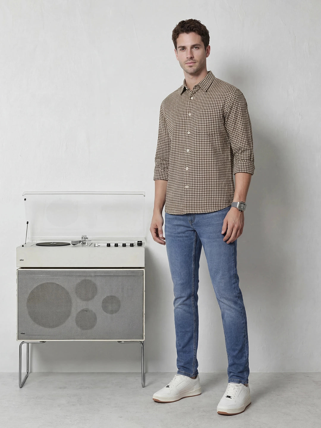 Solid Slim Fit Denim Jeans | Light Blue