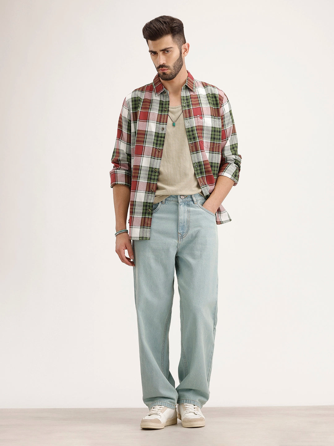 Loose Fit Denim Jeans | Light Blue