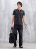 Regular Fit Polo T-Shirt With Contrast Trim Details | Dark Grey