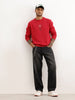 Faded Loose Fit Denim Cargo | Black