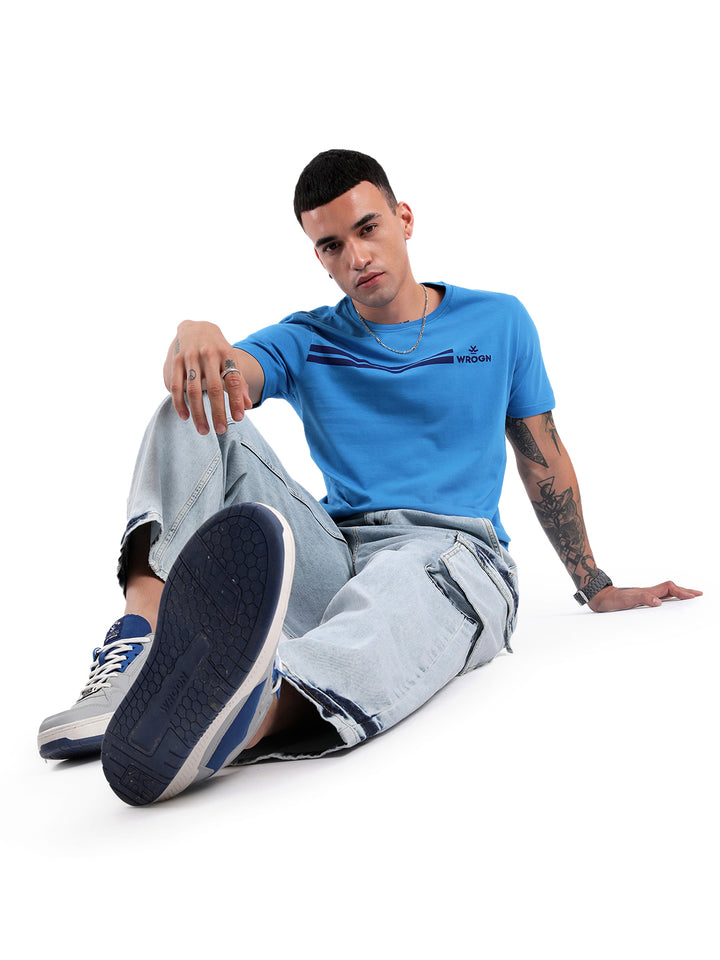 Dual Lines Crew Neck T-Shirt