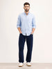 Regular Fit 100% Cotton Shirt | Light Blue