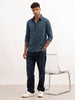 Regular Fit Solid Full Sleeve Shirt | Navy Blue | WVSH2571F