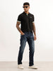 Faded Straight Fit Denim Jeans | Blue
