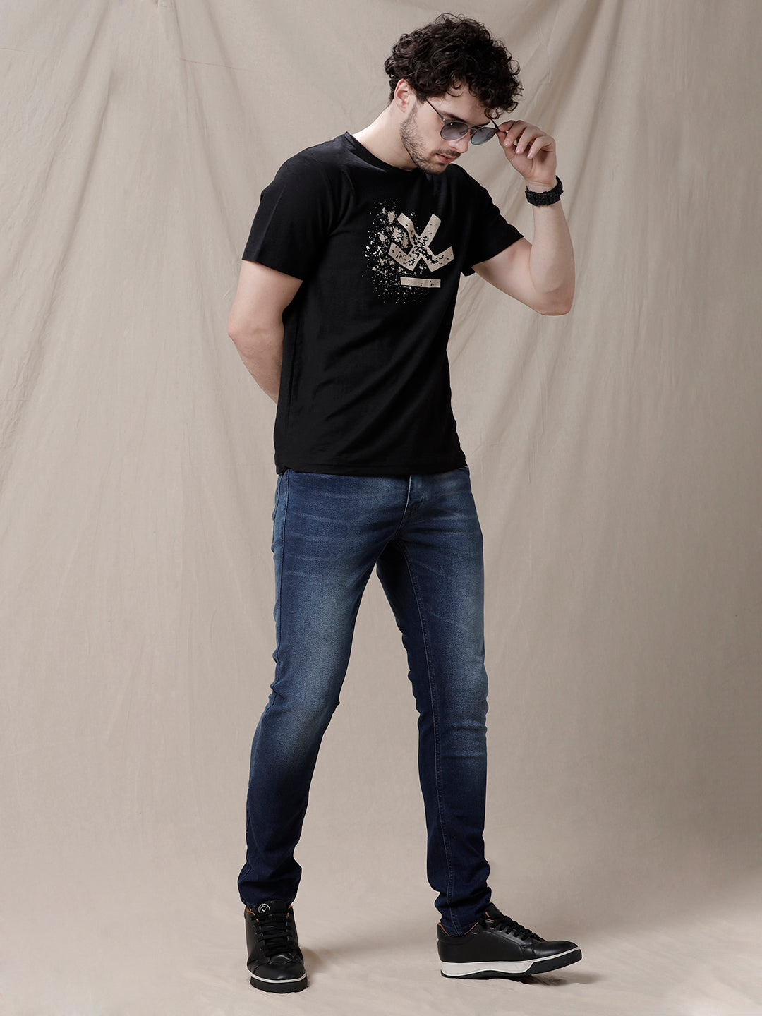 Blue Faded Chic Slim Fit Jeans