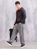 Hooded Puffer Bomber Jacket | Black