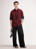 Regular Fit Checkered Shirt | Red