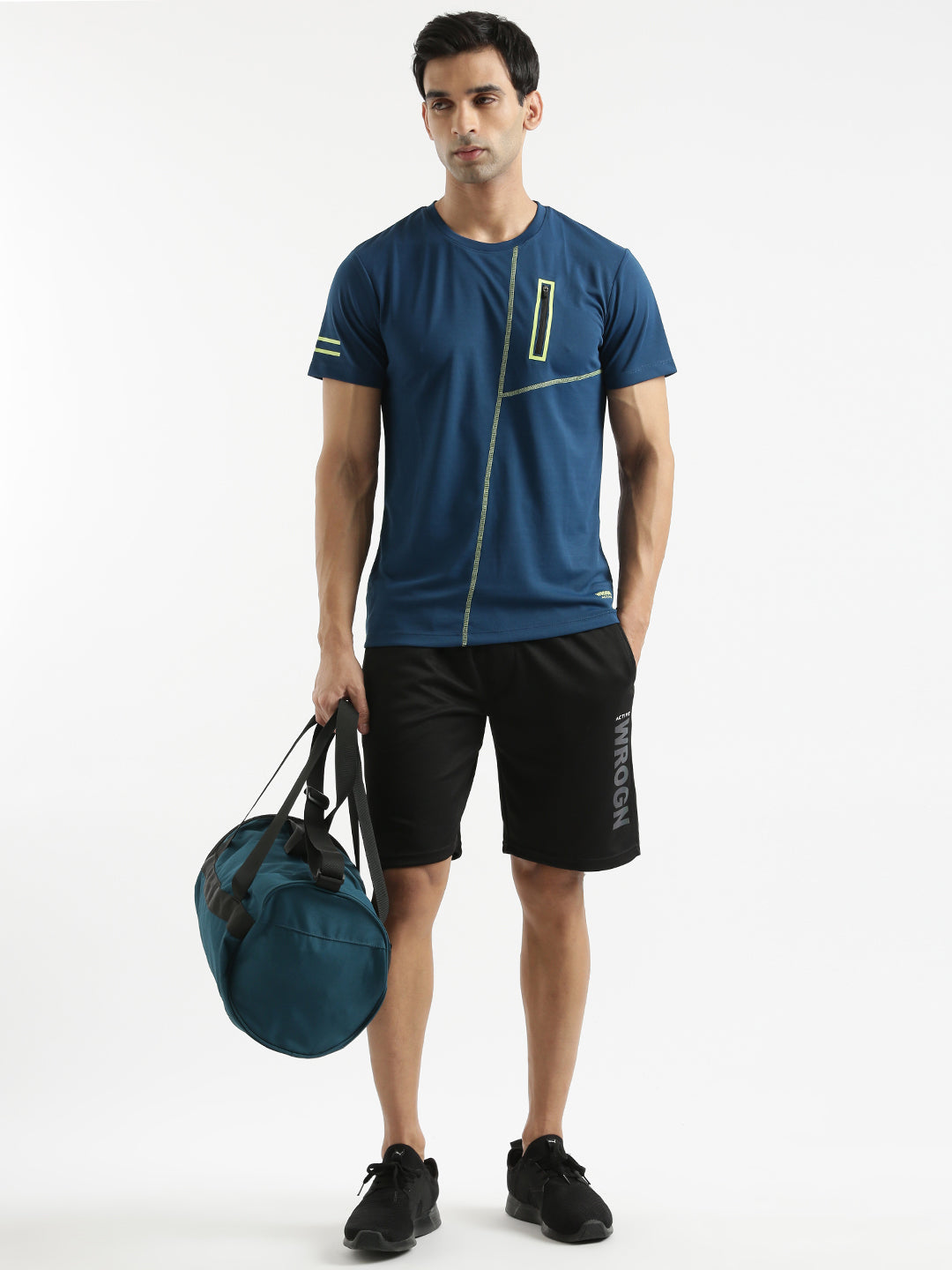 Knit Solid Active T-Shirt