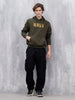 Wrogn Oversized Graphic Hoodie For Men | Olive