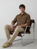 Comfort Fit Double Pocket Shirt | Brown