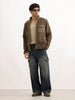 Classic Regular Fit Sherp Jacket | Olive
