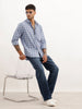 Regular Fit Checkered Full Sleeve Shirt | Blue