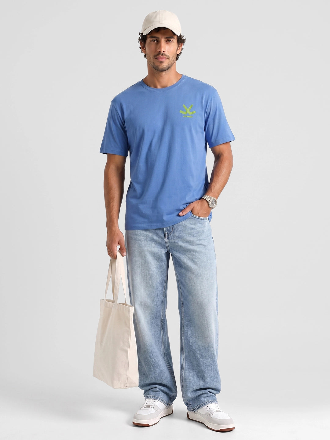 Graphic Back Printed T-Shirt | Blue