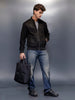Men's Casual Bomber Jacket  | Black