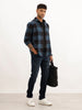 Regular Fit Checkered Full Sleeve Shirt | Brown
