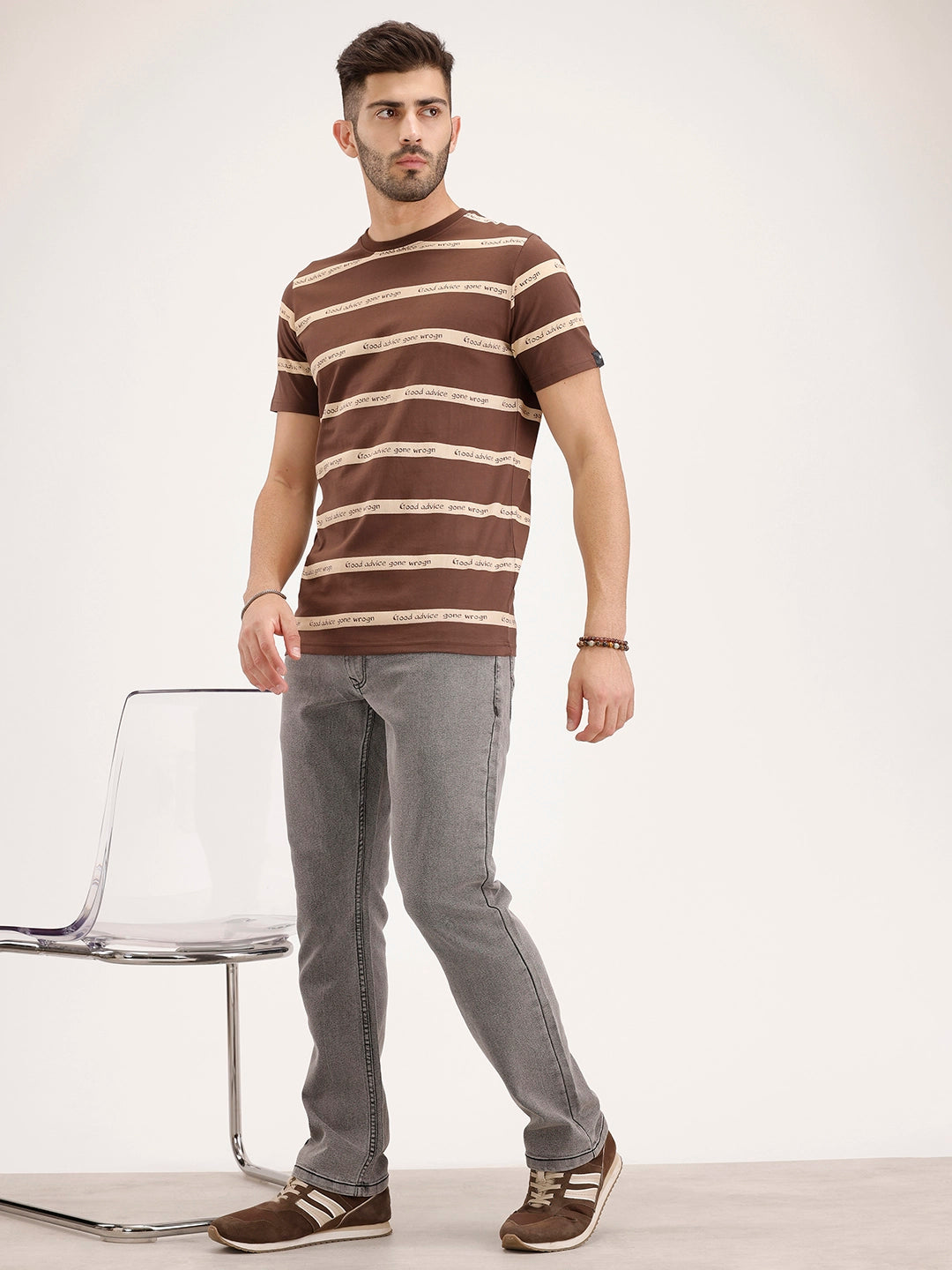 Straight Fit Denim Jeans | Grey