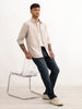 Solid Regular Fit Full Sleeve Shirt | Light Brown