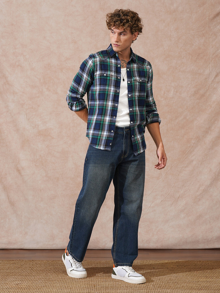 Heavy Fade Loose Fit Jeans | Blue