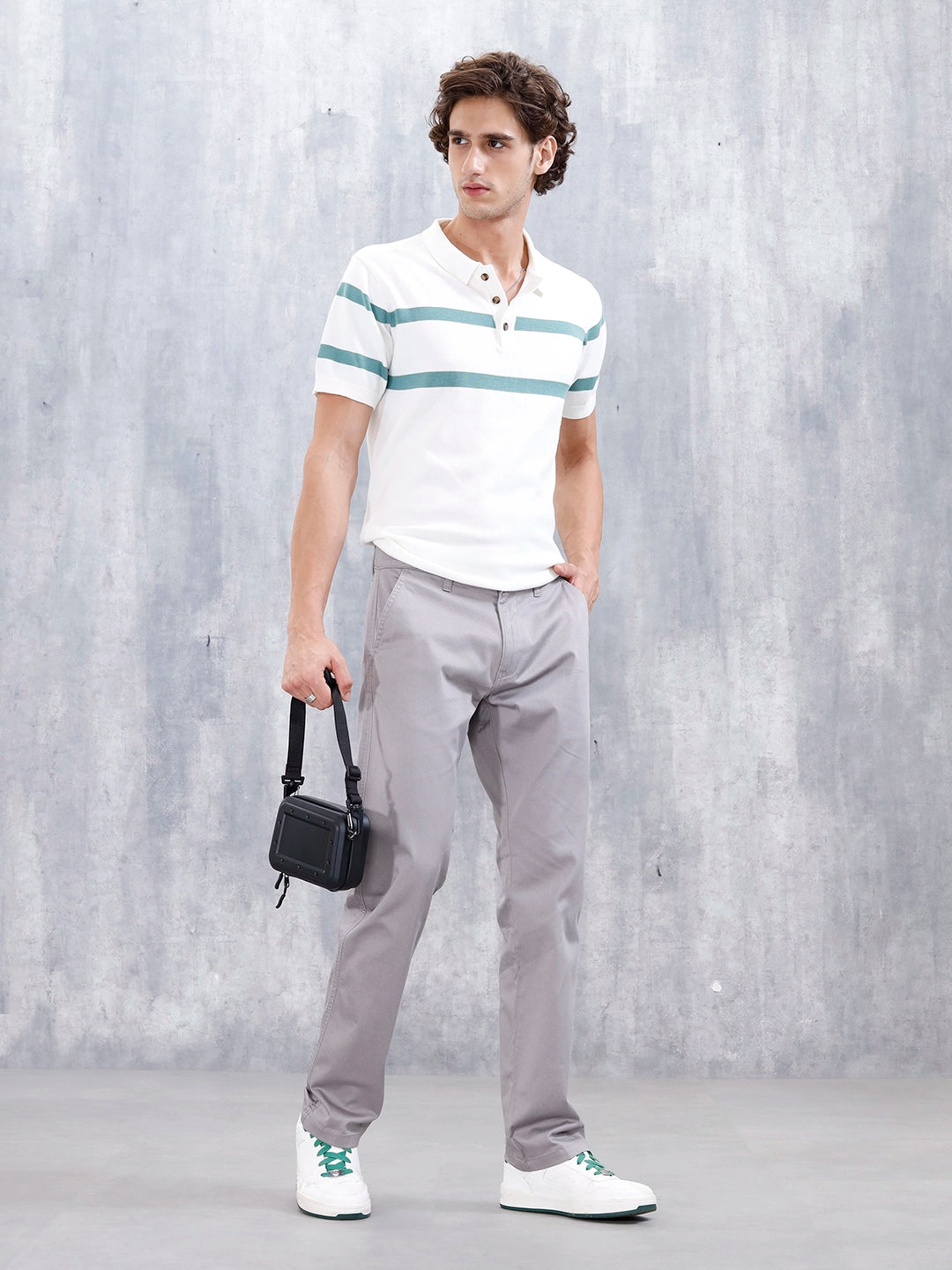 Men's Straight Fit Woven Jogger | Grey