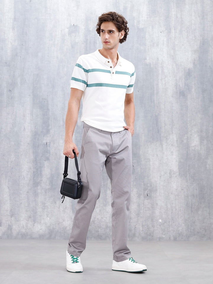 Men's Straight Fit Woven Jogger | Grey