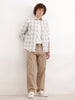 Regular Fit Checkered Shirt | Grey