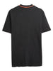 Solid Black  And Orange Tipping Polo T-Shirt