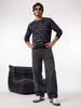 Classic Typography AOP Sweatshirt | Black