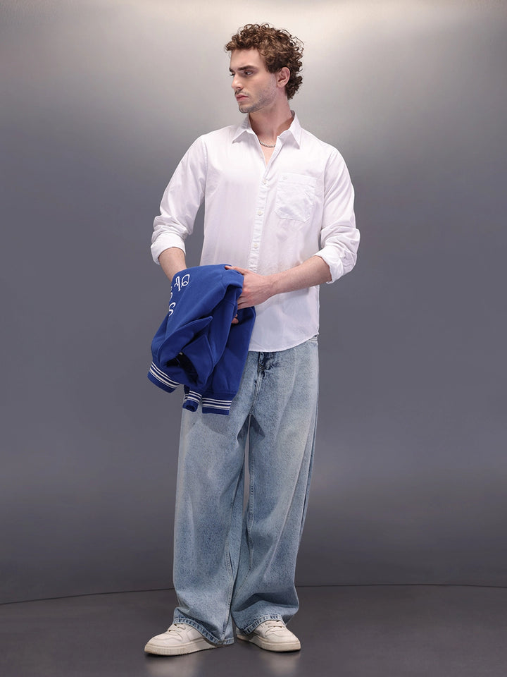 Pure Cotton Regular Fit Shirt | White
