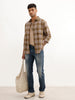 Regular Fit Full Sleeve Checkered Shirt | Green