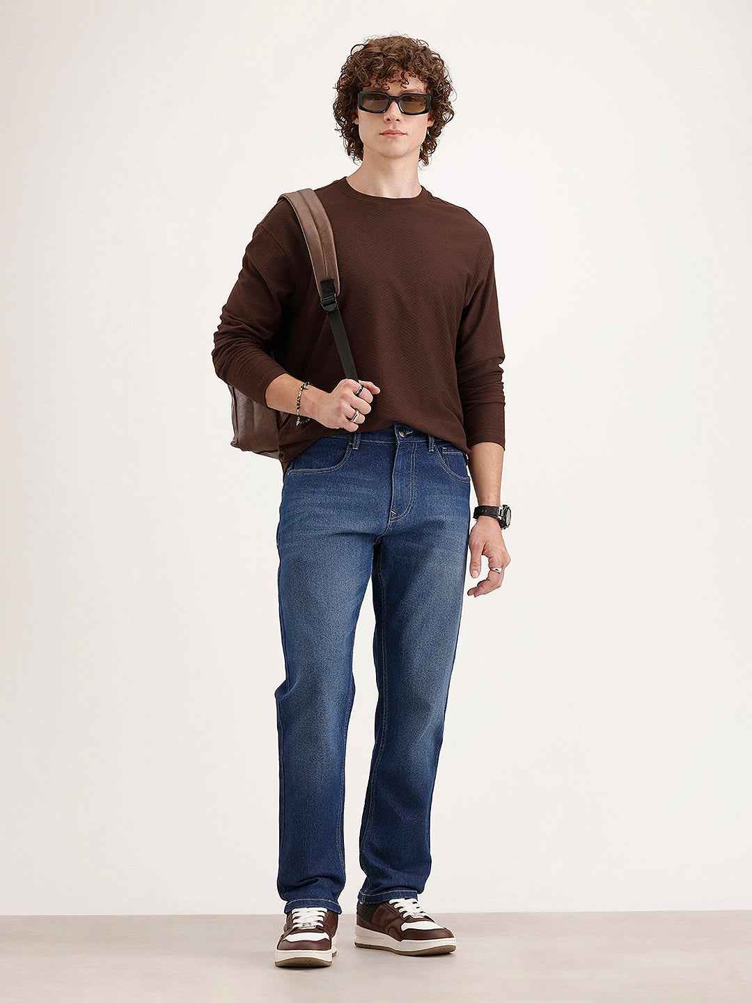 Relaxed Fit Denim Jeans | Light Blue