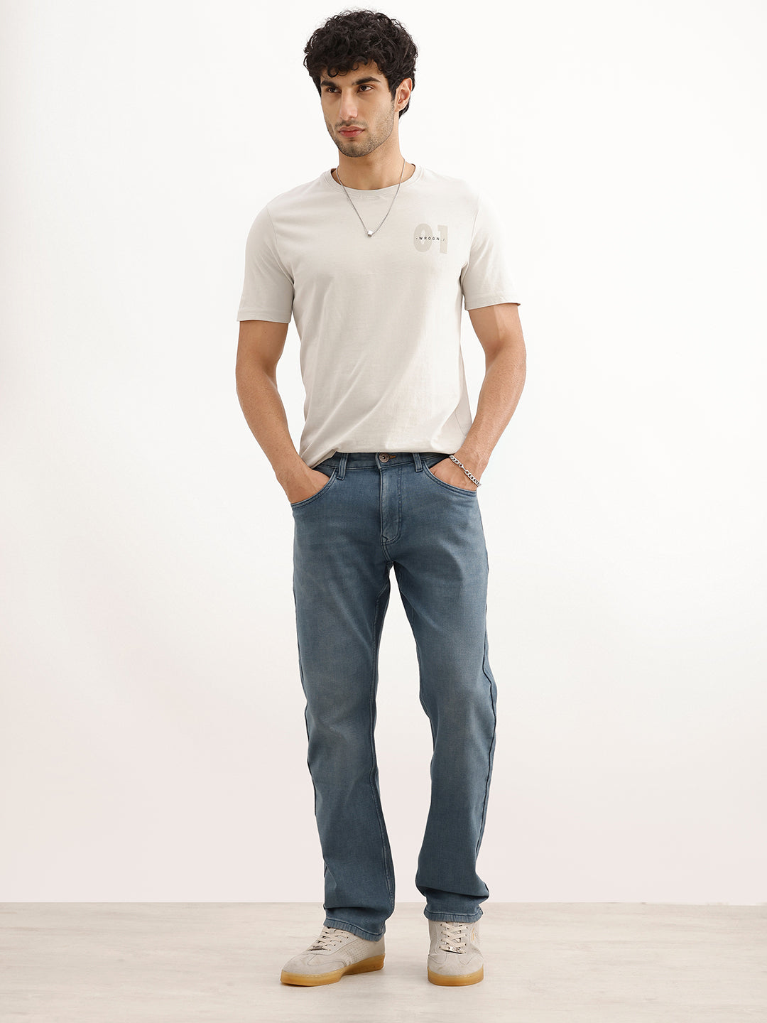 Washed Anti Fit Denim Jeans | Blue