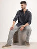 Classic Slim Fit AOP Shirt | Black