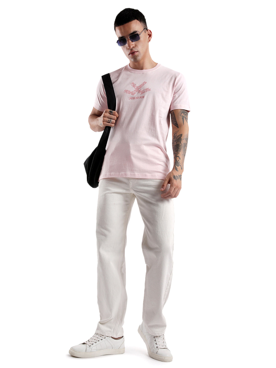 Pink Groove Printed T-Shirt