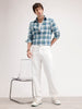 Solid Anti Fit Denim Jeans | White