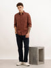 Solid Regular Fit Full Sleeve Shirt | Brown | WWSH0854MAZ