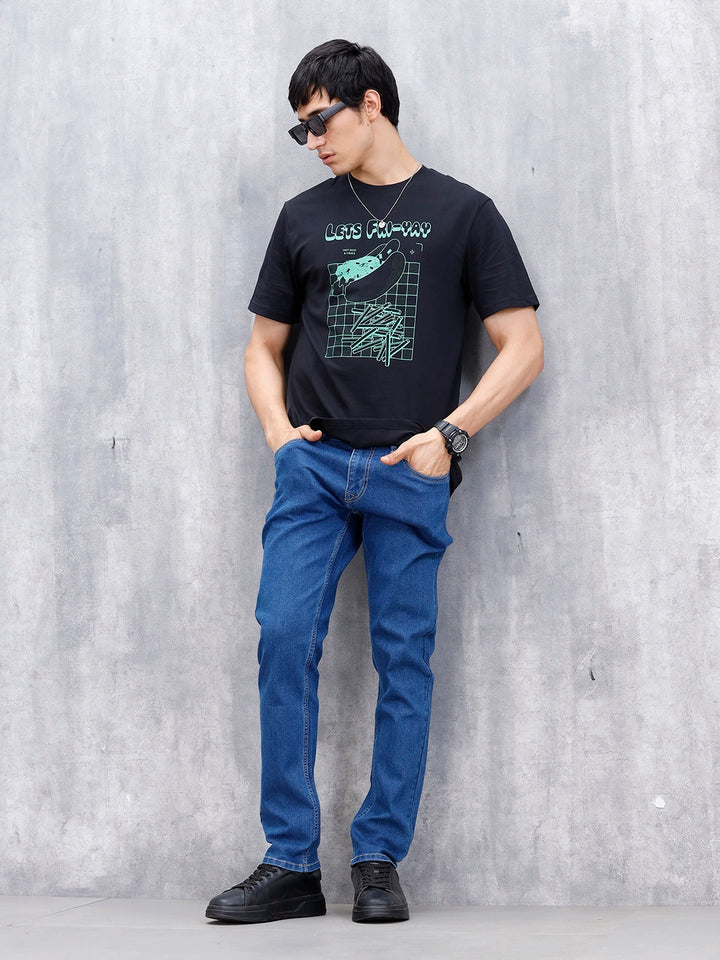 Men's Casual Slim Fit Jeans | Blue