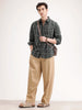 Slim Fit Checkered Linen Blend Shirt | Green
