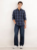 Loose Fit Faded Denim Jeans  | Dark Blue
