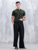 Regular Fit Graphic Printed Polo T-Shirt | Olive