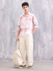 Men’s Pastel Tie-Dye Casual Shirt – Soft Cotton | Pink