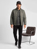 Regular Fit Puffer Jacket | Dark Green