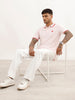 Solid Tipping Collar Polo T-Shirt | Pink | WWTS291F