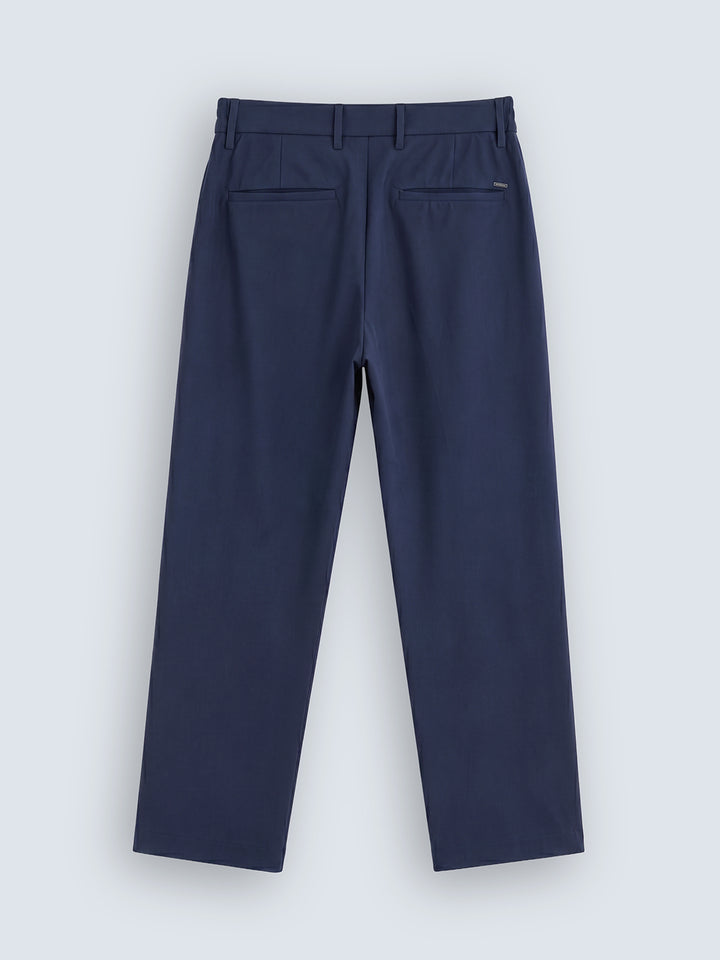 Travelite Straight Fit Trousers | Navy Blue