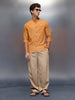 Men's Casual Regular Fit Shirt   |  Yellow