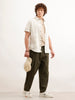 Barrel Fit Cut & Sew Trousers  | Olive