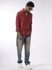 Red Rust Checked Shirt