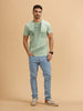Solid Regular Fit T-Shirt | Light Green